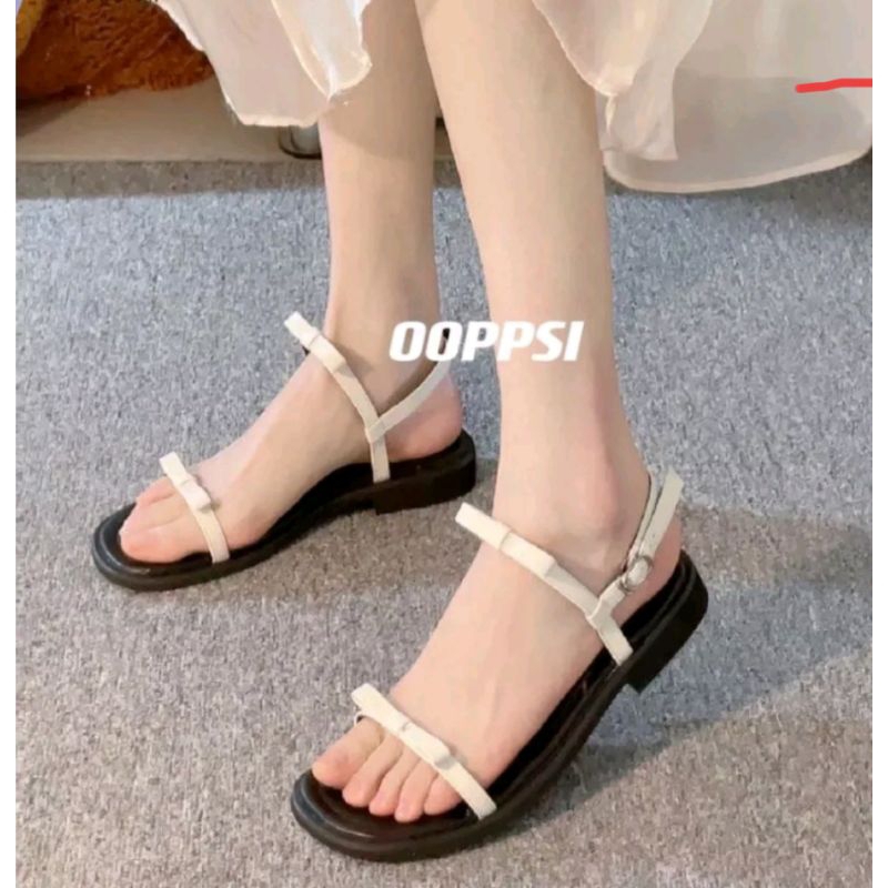 Sandal bệt quai ngang nơ siêu dễ thương size 30-45
