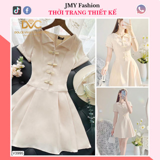 V3457 V3995 Váy kem xoè ngắn nữ tính [Dolce Viva Colection (DVC)] váy sơ mi xoè công sở