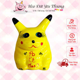 ống heo tiết kiệm Pikachu nhỡ size 2