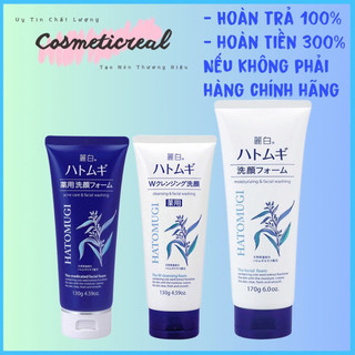 Sữa rửa mặt hatomugi chính hãng, sữa rửa mặt trắng da, dưỡng ẩm từ hạt ý dĩ 130g/170g