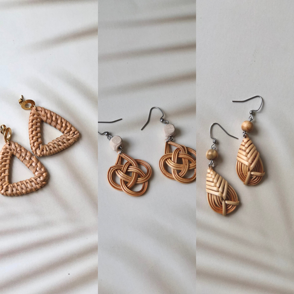 Queen Swimsuits - Phụ kiện bông tai boho vintage đi biển handmade