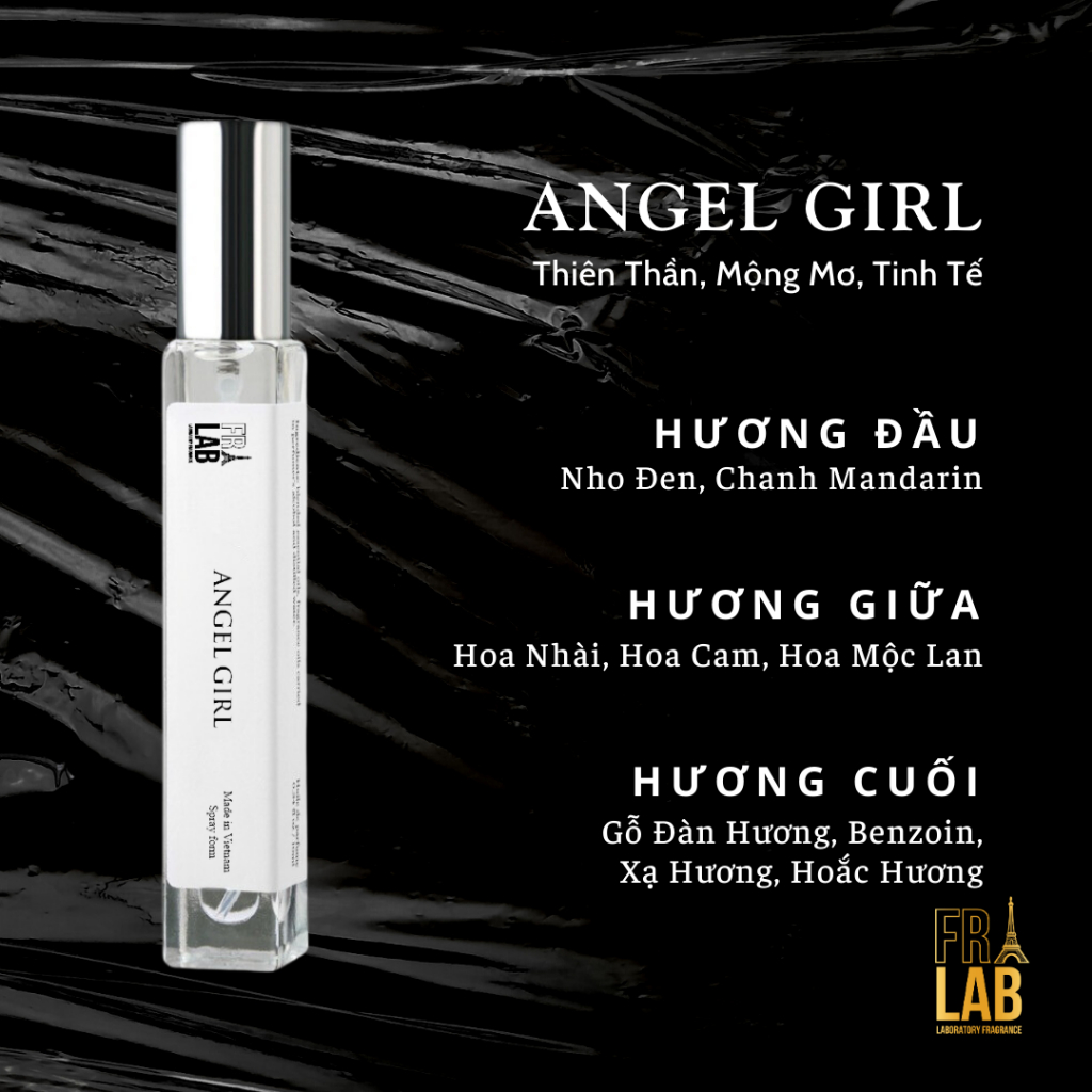 Nước Hoa Nữ Fralab Angel Girl Thiên Thần, Mộng Mơ, Tinh Tế 10ml