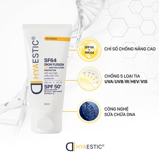 Kem Chống Nắng Hyaestic Skin Fusion Sun And Pollution SF64 SPF50+ 10ml