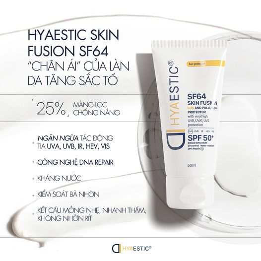 Kem Chống Nắng Hyaestic Skin Fusion Sun And Pollution SF64 SPF50+ 10ml