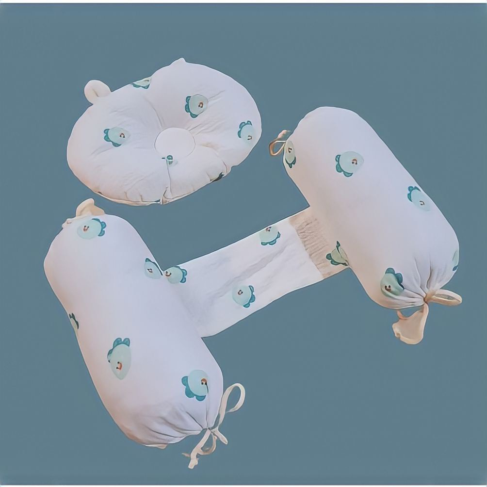Bộ chặn kèm gối bông xô Muslin cho bé