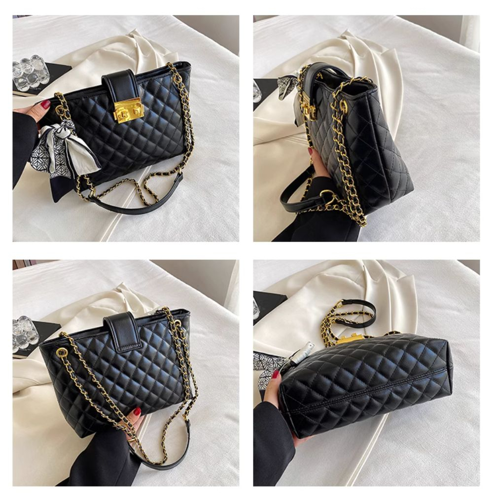 Túi xách nữ trần trám đẹp kèm nơ đi làm đi chơi da PU đeo chéo đeo vai ROSASO TX20