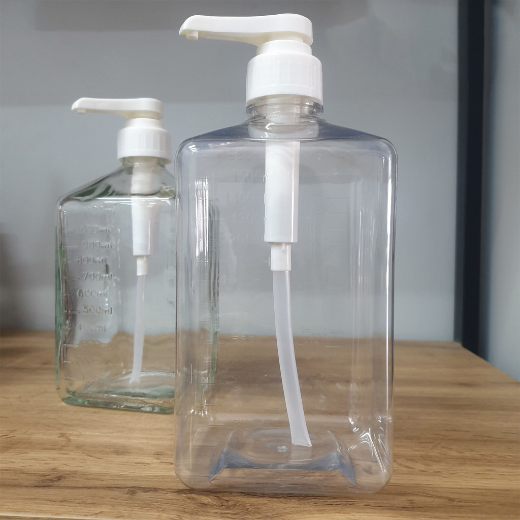 Bình đựng siro bằng nhựa có vòi pump định lượng 10ml 1 lần bơm