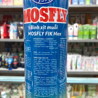 Bình xịt muỗi Mosfly Hương Chanh 600ml