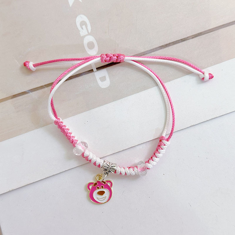 Vòng tay trẻ em dạng dây rút phối charm hoạt hình xinh xắn