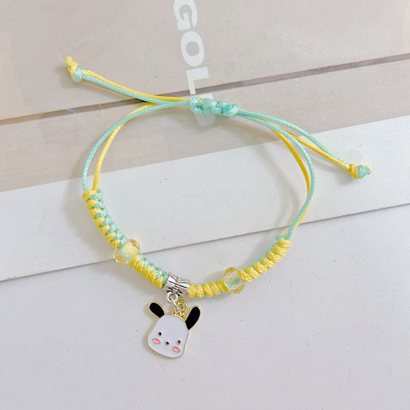 Vòng tay trẻ em dạng dây rút phối charm hoạt hình xinh xắn