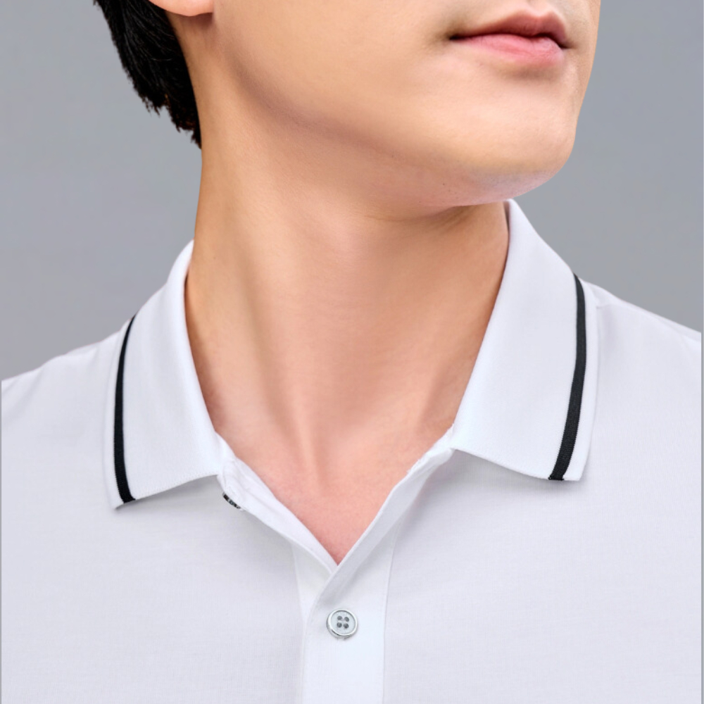 Áo polo nam áo thun nam có cổ Padas vải cá sấu co giãn 4 chiều chống nhăn bền màu đen trắng xanh be size M L XL AP01