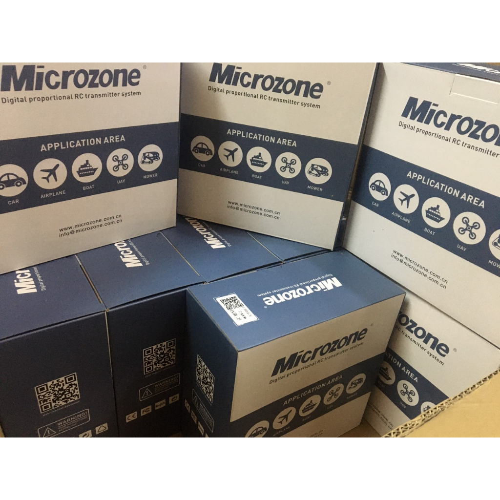Tay cầm điều khiển MC6C + Mạch thu Rx MC7RB 400-800m  Microzone dùng cho ô tô máy bay cano tàu RC