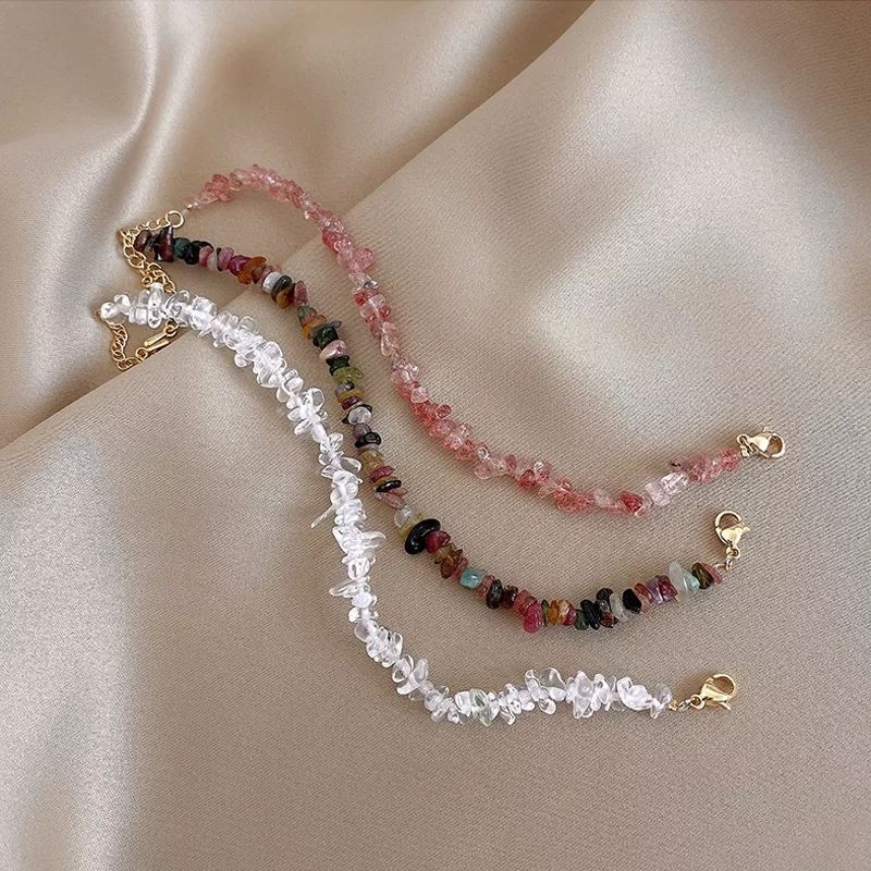 Vòng tay đá thạch anh thiên nhiên_handmade