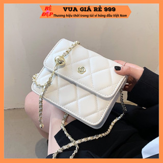 Túi xách đeo chéo nữ mini size 16 vừa điện thoại đẹp đi chơi phong cách thời trang hàn quốc DC174