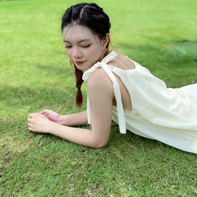 Đầm 2 dây dáng dài fom rộng Thời Trang đi biển cho nữ chất voan 2 lơp - AAG99 - DAM012