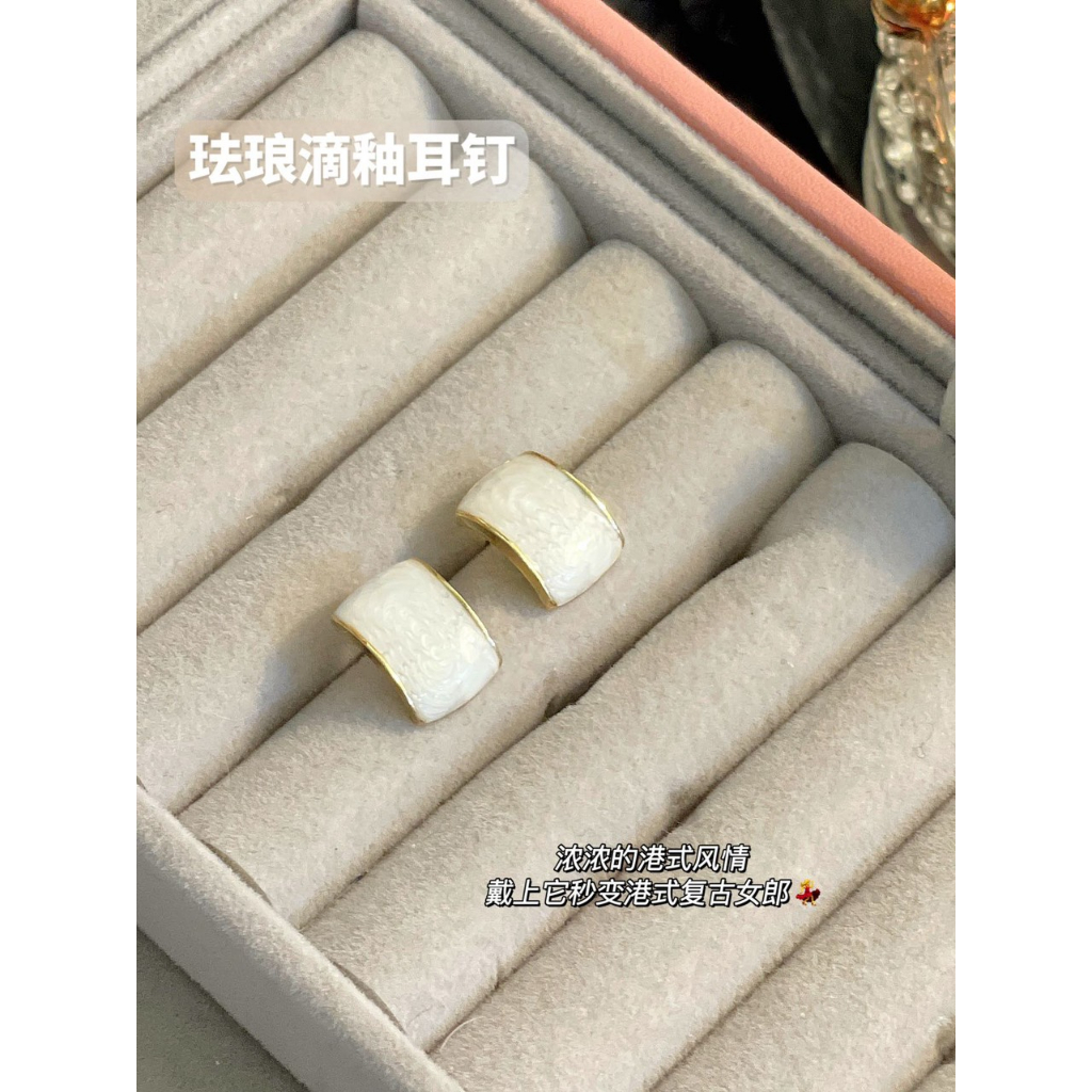 Bông tai khuyên tai sét 7 đôi chất liệu mạ bạc không gỉ 1 hộp fullbox siêu sang chảnh