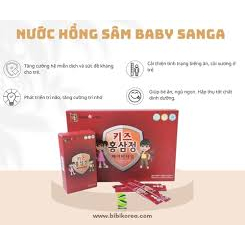 Hồng Sâm Hàn Quốc Cho Bé Baby Sang A Bổ Xung Dinh Dưỡng Thiết Yếu Cho Trẻ hộp 30 gói - Wangji