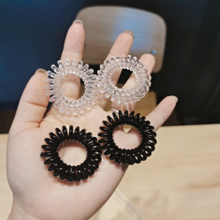 5 Dây cột tóc lò xo trong suốt size trung