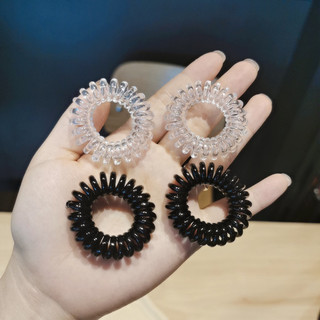5 Dây cột tóc lò xo trong suốt size trung