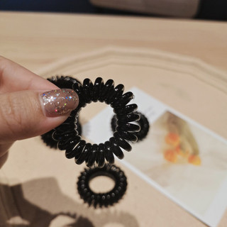 5 Dây cột tóc lò xo trong suốt size trung