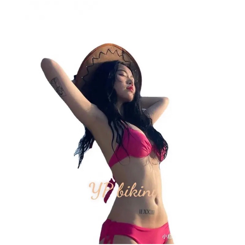 Bikini áo tắm 2mảnh gọng mút nâng dày quần ship luồn dây