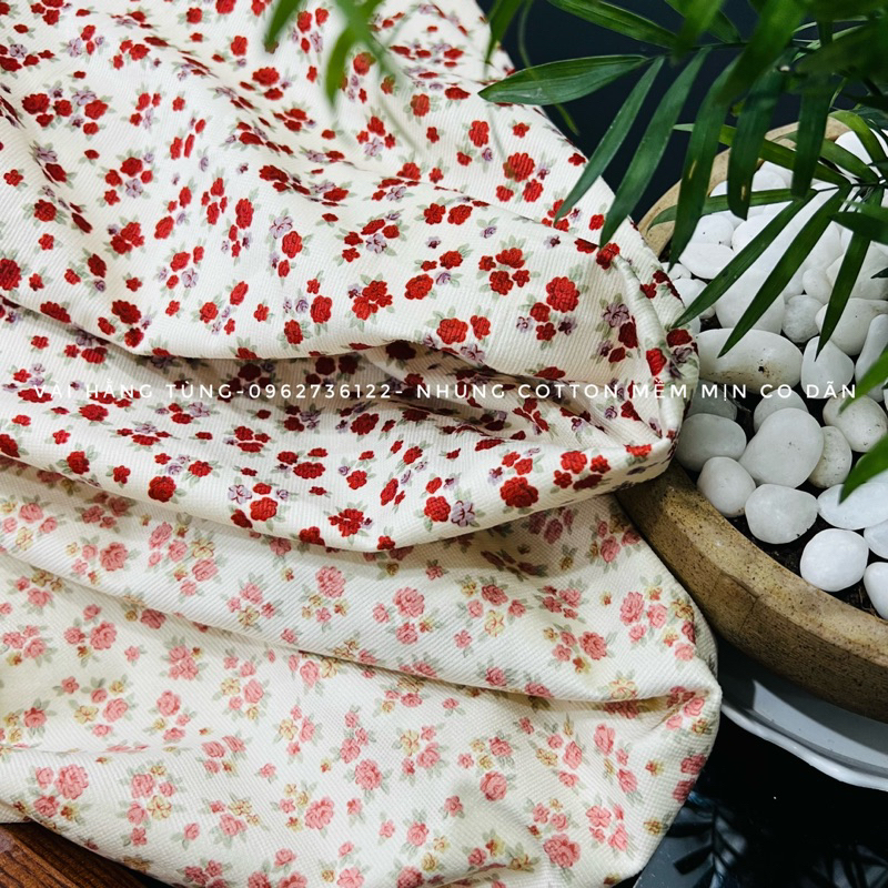 Vải Nhung siêu mềm đẹp Hằng Tùng