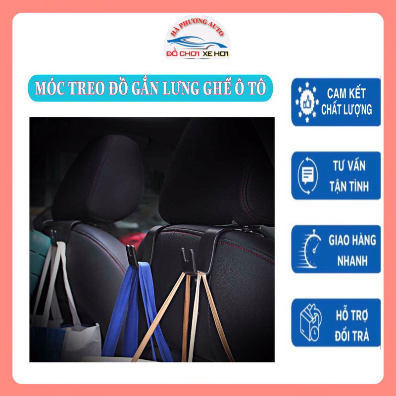 Móc treo đồ đa năng gắn sau ghế ô tô xe hơi nhựa ABS chắc chắn