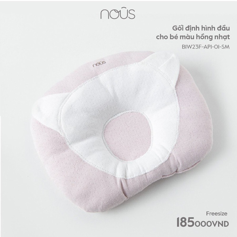 Gối Chặn Nous, Gối nằm Cho bé Sơ Sinh Chính Hãng Nous Mẫu Mới