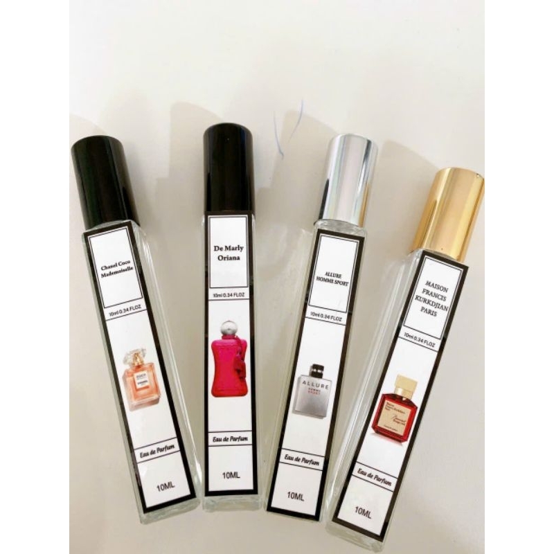 TEM  DÁN CHAI NƯỚC HOA CHIẾT DUNG TÍCH 10ML