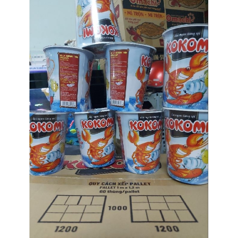 Mì Kokomi Đại Tôm chua cay thùng 24ly