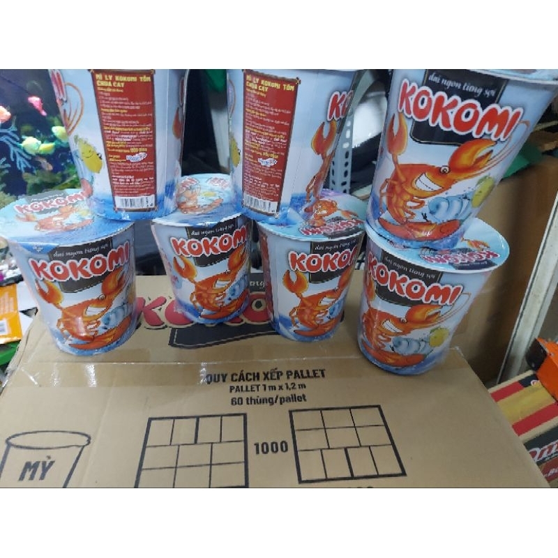 Mì Kokomi Đại Tôm chua cay thùng 24ly