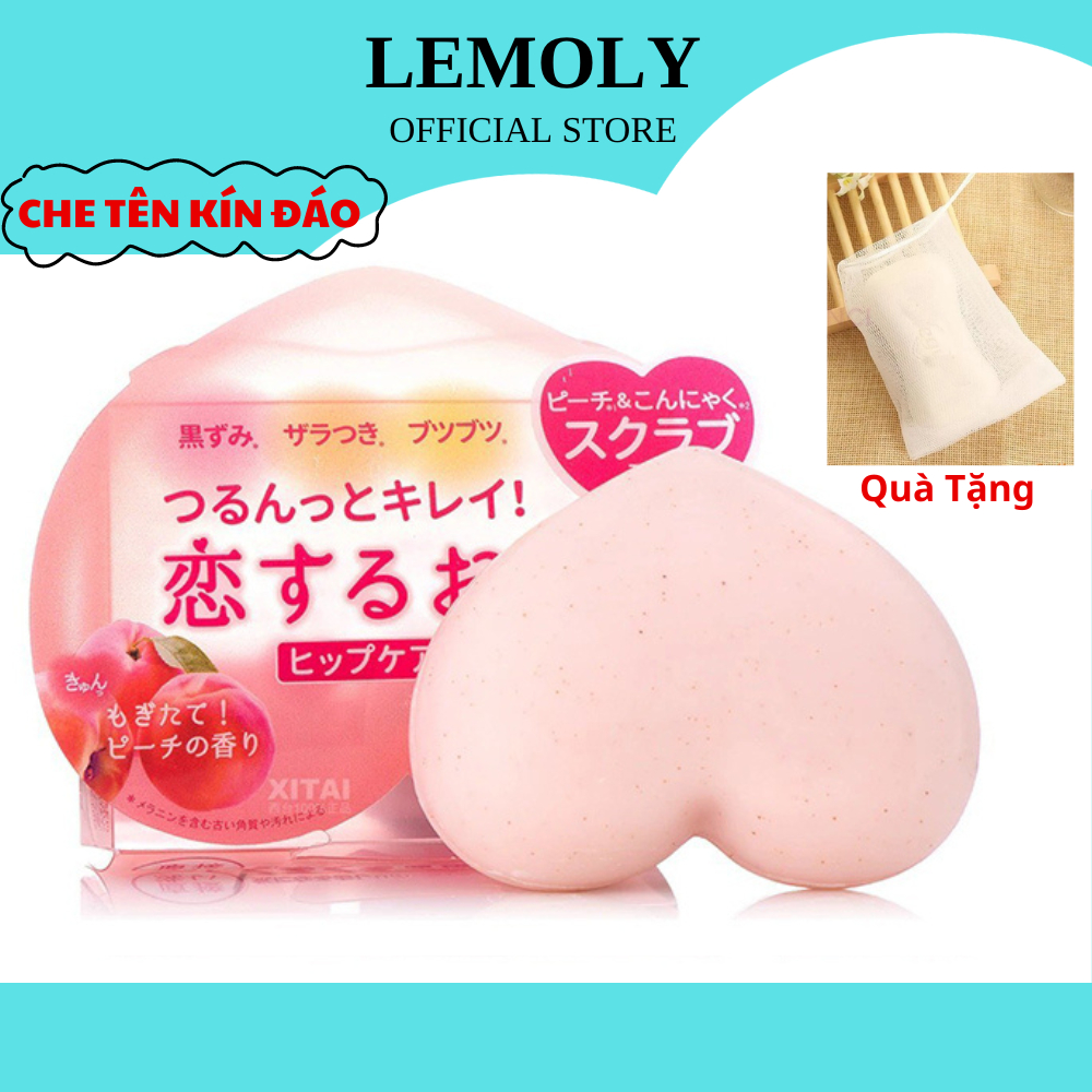 Xà Phòng Mông Pelican Hip Care Soap (80g) Xà Phòng Quả Đào Giúp Trắng Sáng Loại Bỏ Thâm Mun Cho Vùng Mông, Hông