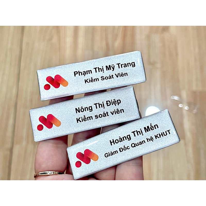 BẢNG TÊN NHÂN VIÊN MSBBank - In Cố Định