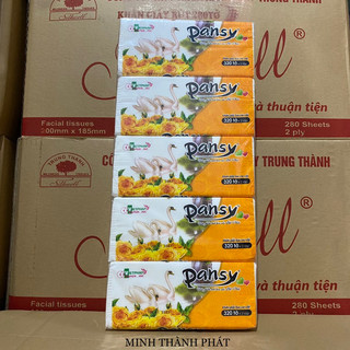 COMBO 5 GÓI GIẤY ĂN RÚT LỤA PANSY VIỆT PHÁP