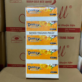 COMBO 5 GÓI GIẤY ĂN RÚT LỤA PANSY VIỆT PHÁP