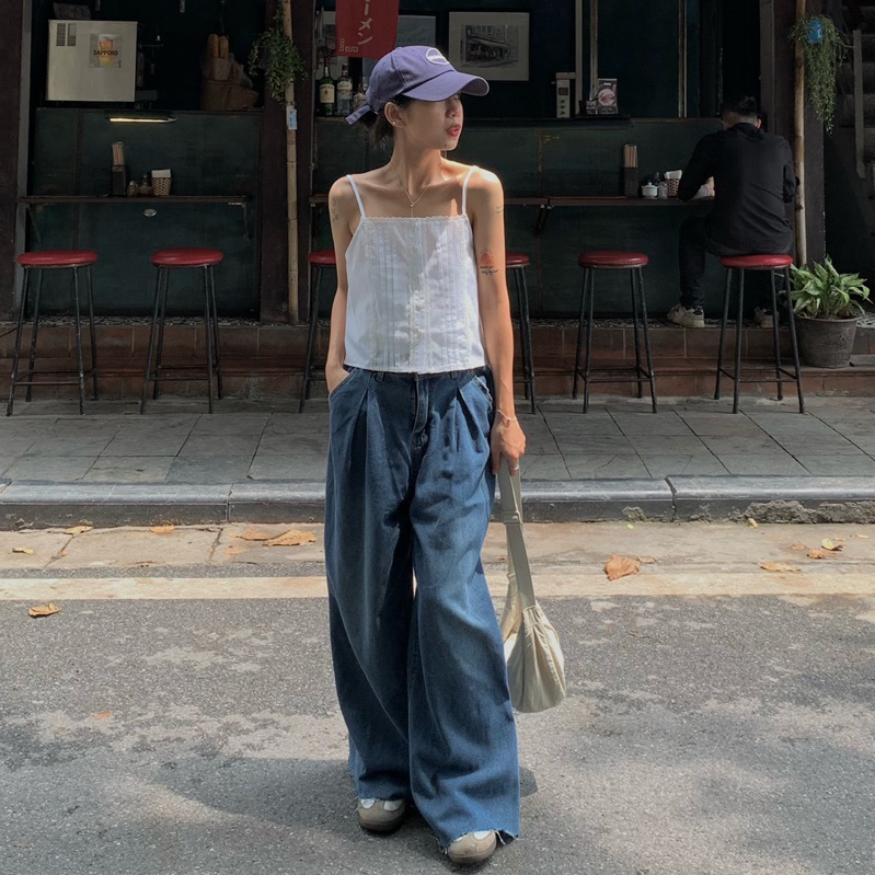 Aimee Top - Áo 2 dây viền ren dáng basic byfromSooyoung