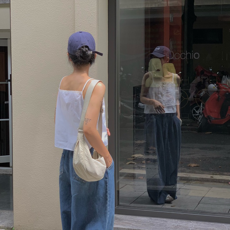 Aimee Top - Áo 2 dây viền ren dáng basic byfromSooyoung