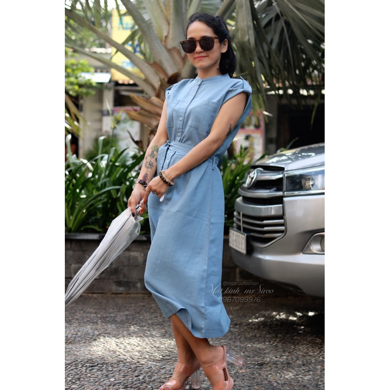 ĐẦM LINEN THIẾT KẾ - ĐÃ XỬ LÝ ĐỘ RÚT