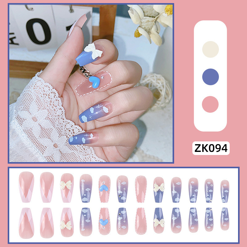 Set 24 móng tay giả làm nail ZK