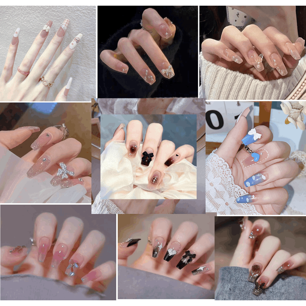 Set 24 móng tay giả làm nail ZK