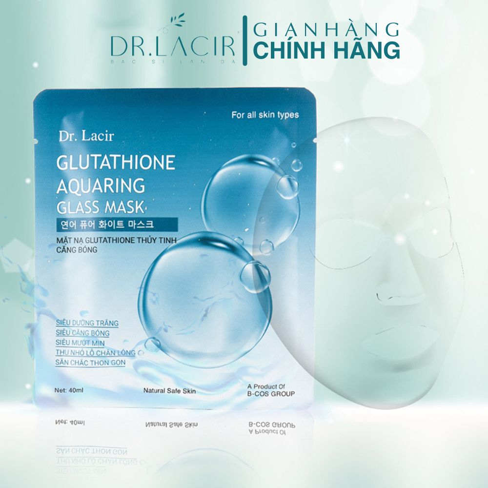 Mặt nạ thủy tinh Gutathione Aquaring Glass Mask DR.LACIR giúp làm trắng da, cấp ẩm sâu