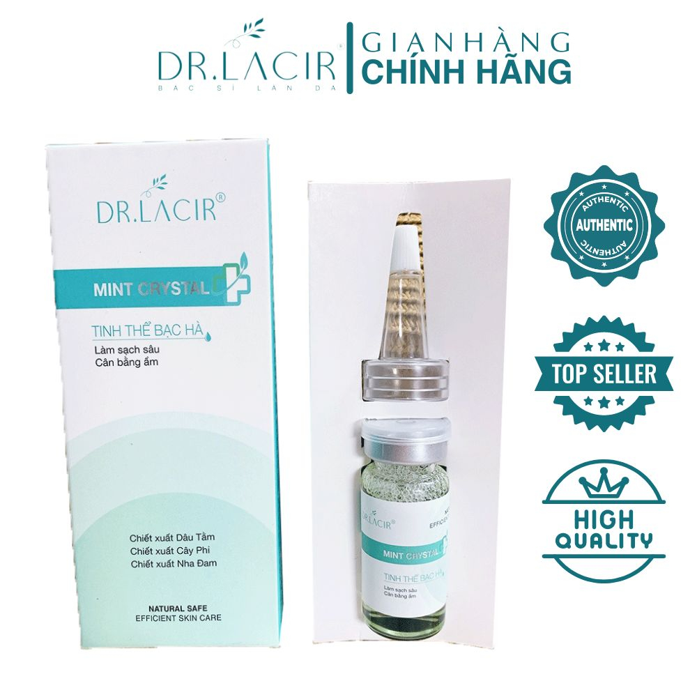 Tinh thể bạc hà Mint Crytal giúp làm sạch sâu, cân bằng ẩm thương hiệu Dr.lacir dung tích 10ml