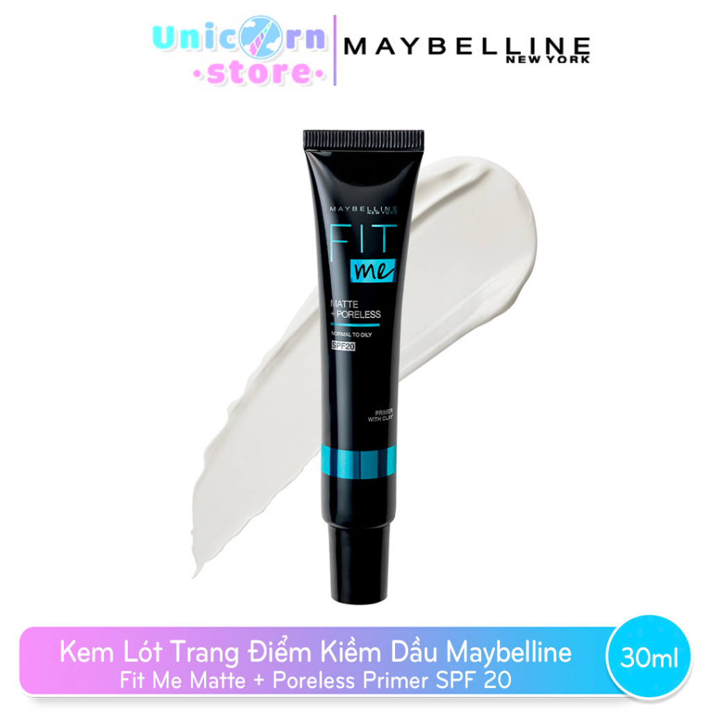 Kem Lót Trang Điểm Kiềm Dầu Ngăn Xuống Tông Maybelline Fit Me Matte + Poreless Normal To Oily SPF20 30mL