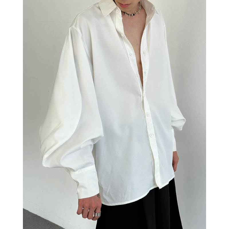 Áo sơ mi trắng tay phồng - OOS Resort 2023