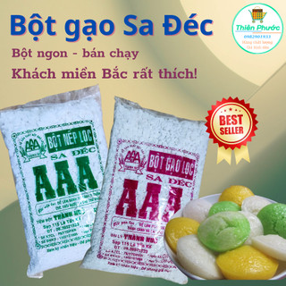 bột nếp, bột gạo Sa Đéc truyền thống gói 500g làm bánh bò, bánh giò, bánh đúc ngon