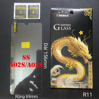 Miếng dán cường lực samsung a02s / m02s / a03s trong suốt chính hãng remax con rồng