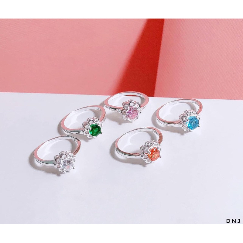 10 mẫu nhẫn cho bé gái, hình mèo hello kitty, dâu tây, nơ, hoa… chất liệu bạc ta đính đá