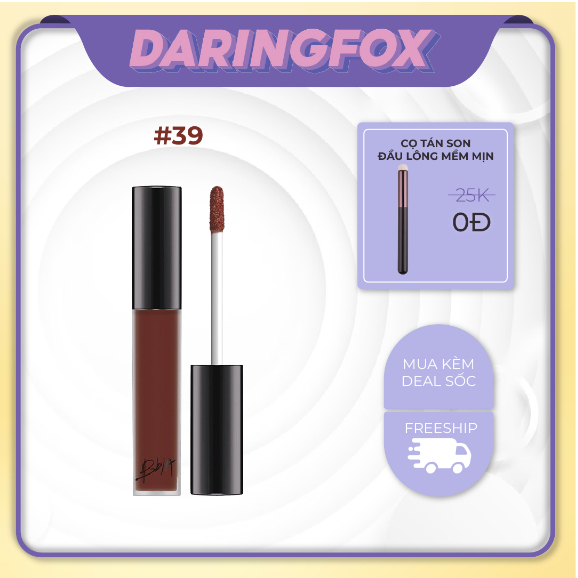 Son Kem Lì Siêu Mướt Bbia Last Velvet Lip Tint Version 8 #39