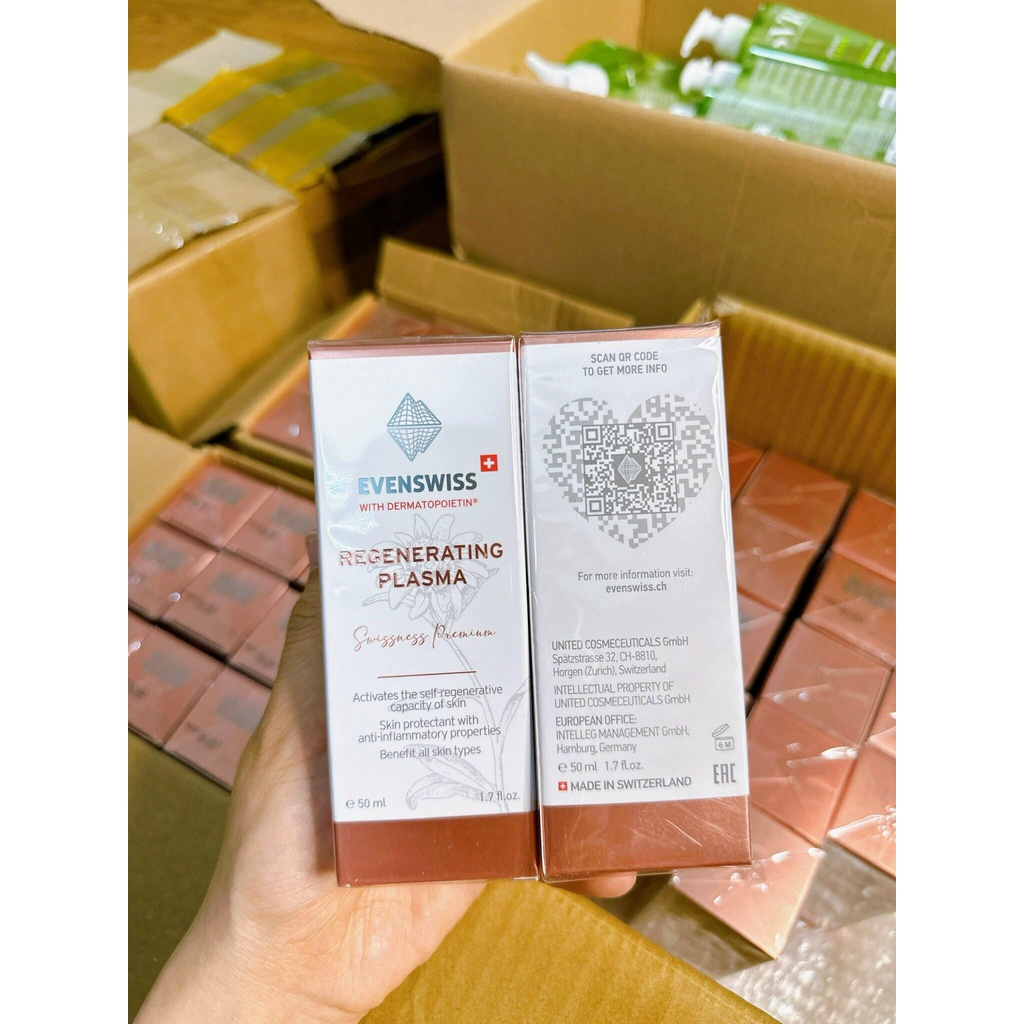 HUYẾT TƯƠNG PHỤC HỒI DA EVENSWISS PLASMA Mẫu mới dung tích 50ml