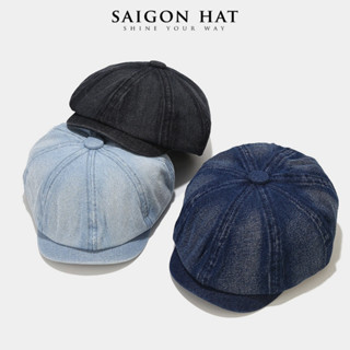 Mũ nồi nam nữ mũ beret hoạ sĩ denim jean cổ điển cá tính phong cách retro vitage thời trang Thu Đông SAIGON HAT